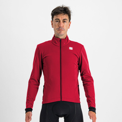 Cyklistická pánská bunda Sportful Neo Softshell rudá