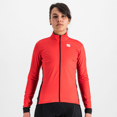 Cyklistická dámská bunda Sportful Neo Softshell rudá