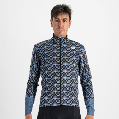 Zimní pánská cyklistická bunda Sportful Pixel modrá