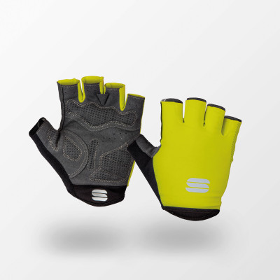 Letní cyklistické rukavice Sportful Race žluté