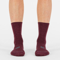 Sportful WOOL W 16 dámske ponožky tmavočervené/čierne_orig