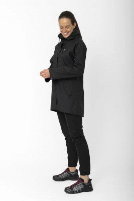 Svappavaara PU Rain Coat LS, Black XXL