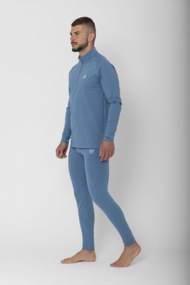 Undal 1/2 Zip MS, Dusty Blue