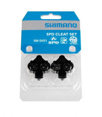 Zarážky na pedály Shimano SM-SH51 bez plátu do treter černé