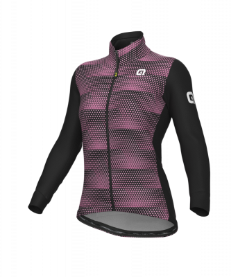 Zimní cyklistická dámská bunda Alé Cycling Solid Sharp růžová